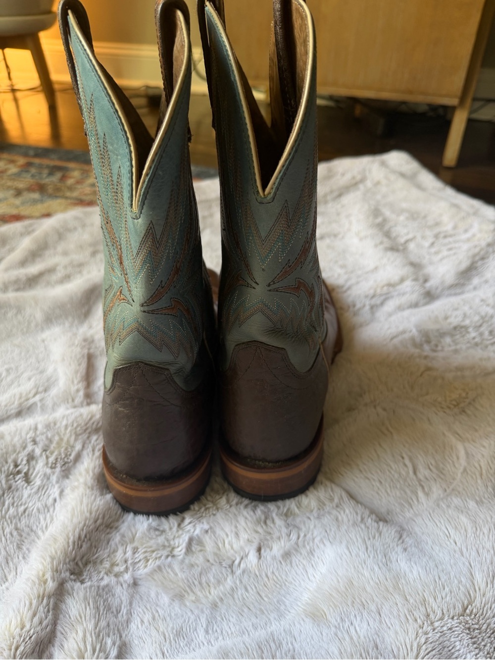 Ariat Arena Rebound Western Boots — Dusted Wheat/Heritage Blue — Men’s 9.5D - Picture 2 of 5
